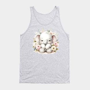 Funny Elephant Boho Babies A Whimsical Watercolor Gathering Tank Top